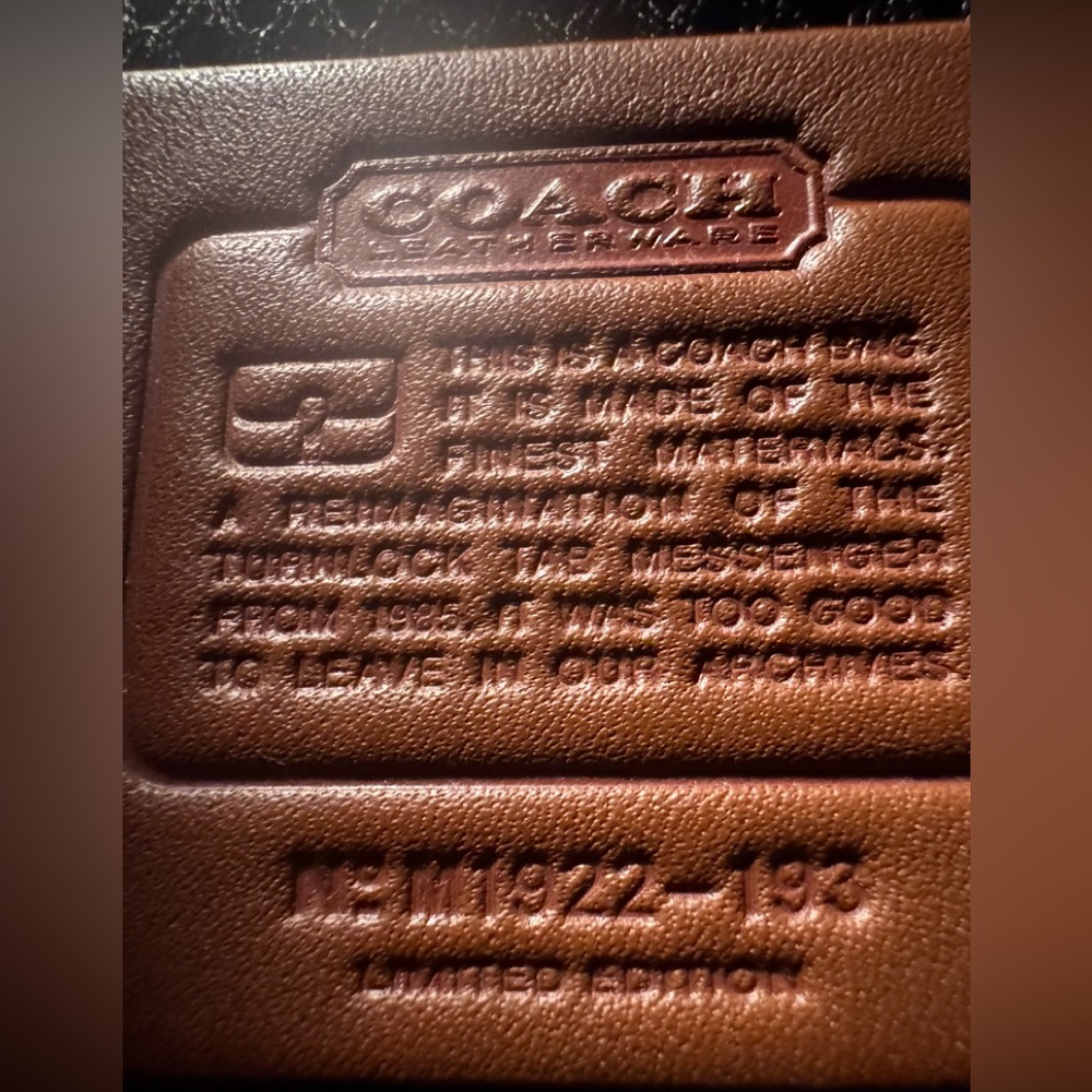 Coach Customized Red Leather Crossbody Bag - Picture 6 of 12